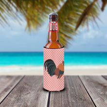 Load image into Gallery viewer, Dutch Bantam Chicken Pink Check   Hugger for slim cans
