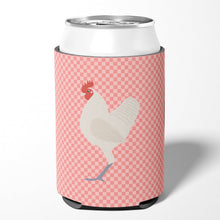 Load image into Gallery viewer, German Langshan Chicken Pink Check Can or Bottle Hugger BB7837CC
