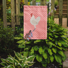 Load image into Gallery viewer, German Langshan Chicken Pink Check Garden Flag - Outdoor Decorative Yard Flag