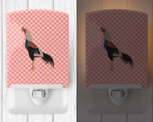Load image into Gallery viewer, Kulang Chicken Pink Check Ceramic Night Light BB7838CNL