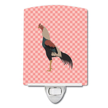 Load image into Gallery viewer, Kulang Chicken Pink Check Ceramic Night Light BB7838CNL