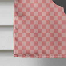Load image into Gallery viewer, Naked Neck Chicken Pink Check Flag Canvas House Size BB7839CHF