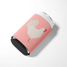 Load image into Gallery viewer, Leghorn Chicken Pink Check Can or Bottle Hugger BB7840CC