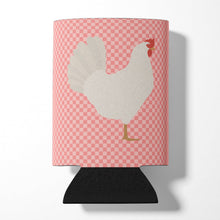 Load image into Gallery viewer, Leghorn Chicken Pink Check Can or Bottle Hugger BB7840CC