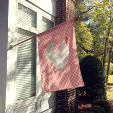Load image into Gallery viewer, Leghorn Chicken Pink Check Flag Canvas House Size BB7840CHF