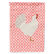 Load image into Gallery viewer, Leghorn Chicken Pink Check Flag Canvas House Size BB7840CHF