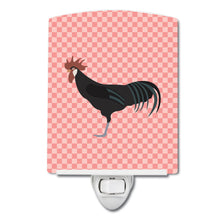 Load image into Gallery viewer, Minorca Ctalalan Chicken Pink Check Ceramic Night Light BB7841CNL