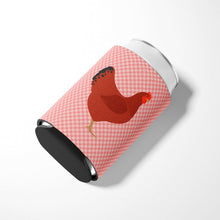 Load image into Gallery viewer, New Hampshire Red Chicken Pink Check Can or Bottle Hugger BB7843CC