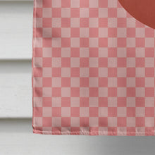 Load image into Gallery viewer, New Hampshire Red Chicken Pink Check Flag Canvas House Size BB7843CHF
