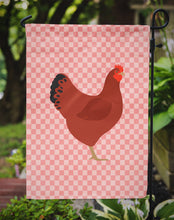 Load image into Gallery viewer, New Hampshire Red Chicken Pink Check Garden Flag - Outdoor Decorative Yard Flag
