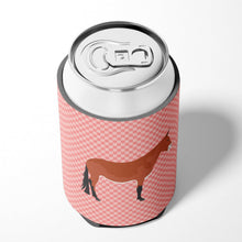 Load image into Gallery viewer, Mule Pink Check Can or Bottle Hugger BB7845CC