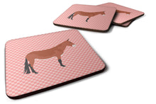 Load image into Gallery viewer, Mule Pink Check Foam Coaster  BB7845FC