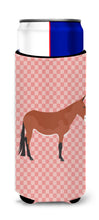Load image into Gallery viewer, Mule Pink Check   Hugger for slim cans
