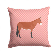Load image into Gallery viewer, Mule Pink Check Throw Pillow - 14x14 Decorative Pillow – Art for Your Home &amp; Patio BB7845PW1414
