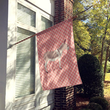 Load image into Gallery viewer, Australian Teamster Donkey Pink Check Flag Canvas House Size BB7846CHF