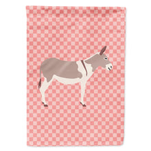 Load image into Gallery viewer, Australian Teamster Donkey Pink Check Flag Canvas House Size BB7846CHF