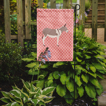 Load image into Gallery viewer, Australian Teamster Donkey Pink Check Garden Flag - Outdoor Decorative Yard Flag