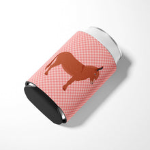 Load image into Gallery viewer, Irish Donkey Pink Check Can or Bottle Hugger BB7848CC