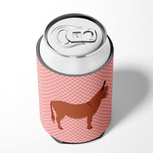 Load image into Gallery viewer, Irish Donkey Pink Check Can or Bottle Hugger BB7848CC