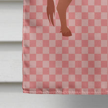 Load image into Gallery viewer, Irish Donkey Pink Check Flag Canvas House Size BB7848CHF