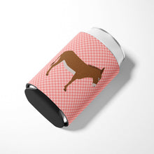 Load image into Gallery viewer, Cotentin Donkey Pink Check Can or Bottle Hugger BB7849CC