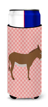 Load image into Gallery viewer, Cotentin Donkey Pink Check   Hugger for slim cans