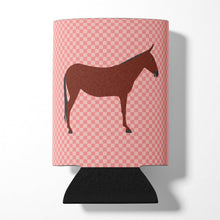 Load image into Gallery viewer, Hinny Horse Donkey Pink Check Can or Bottle Hugger BB7850CC