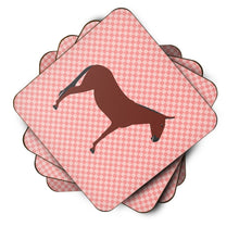 Load image into Gallery viewer, Hinny Horse Donkey Pink Check Foam Coaster  BB7850FC