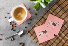 Load image into Gallery viewer, American Spotted Donkey Pink Check Foam Coaster  BB7851FC
