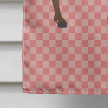 Load image into Gallery viewer, Zamorano-Leones Donkey Pink Check Flag Canvas House Size BB7853CHF