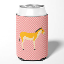 Load image into Gallery viewer, Turkmenian Kulan Donkey Pink Check Can or Bottle Hugger BB7854CC