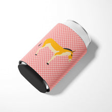 Load image into Gallery viewer, Turkmenian Kulan Donkey Pink Check Can or Bottle Hugger BB7854CC