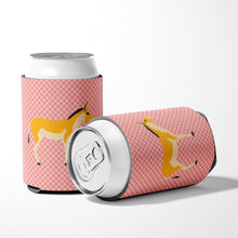 Load image into Gallery viewer, Turkmenian Kulan Donkey Pink Check Can or Bottle Hugger BB7854CC