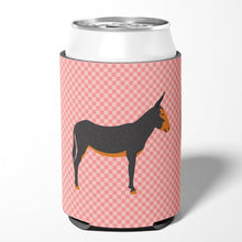 Load image into Gallery viewer, Catalan Donkey Pink Check Can or Bottle Hugger BB7855CC