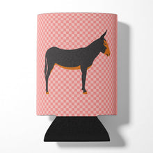 Load image into Gallery viewer, Catalan Donkey Pink Check Can or Bottle Hugger BB7855CC