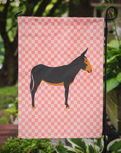 Load image into Gallery viewer, Catalan Donkey Pink Check Garden Flag - Outdoor Decorative Yard Flag