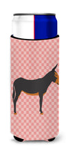 Load image into Gallery viewer, Catalan Donkey Pink Check   Hugger for slim cans