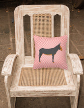 Load image into Gallery viewer, Catalan Donkey Pink Check Fabric Decorative Pillow BB7855PW1818