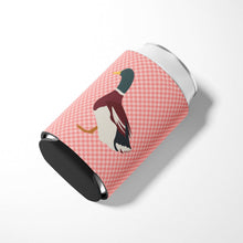Load image into Gallery viewer, Rouen Duck Pink Check Can or Bottle Hugger BB7856CC