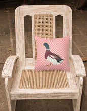Load image into Gallery viewer, Rouen Duck Pink Check Fabric Decorative Pillow BB7856PW1818