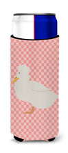 Load image into Gallery viewer, Crested Duck Pink Check   Hugger for slim cans