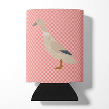 Load image into Gallery viewer, West Harlequin Duck Pink Check Can or Bottle Hugger BB7858CC