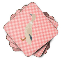 Load image into Gallery viewer, West Harlequin Duck Pink Check Foam Coaster  BB7858FC