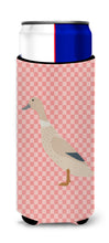 Load image into Gallery viewer, West Harlequin Duck Pink Check   Hugger for slim cans
