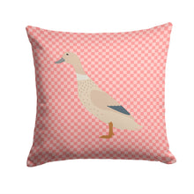 Load image into Gallery viewer, West Harlequin Duck Pink Check Throw Pillow - 14x14 Decorative Pillow – Art for Your Home &amp; Patio BB7858PW1414
