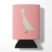 Load image into Gallery viewer, Bali Duck Pink Check Can or Bottle Hugger BB7859CC