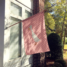 Load image into Gallery viewer, Bali Duck Pink Check Flag Canvas House Size BB7859CHF