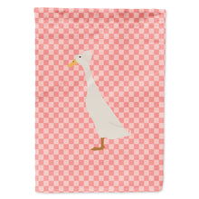 Load image into Gallery viewer, Bali Duck Pink Check Flag Canvas House Size BB7859CHF