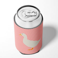 Load image into Gallery viewer, American Pekin Duck Pink Check Can or Bottle Hugger BB7860CC