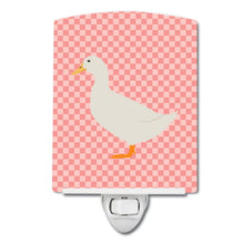 Load image into Gallery viewer, American Pekin Duck Pink Check Ceramic Night Light BB7860CNL